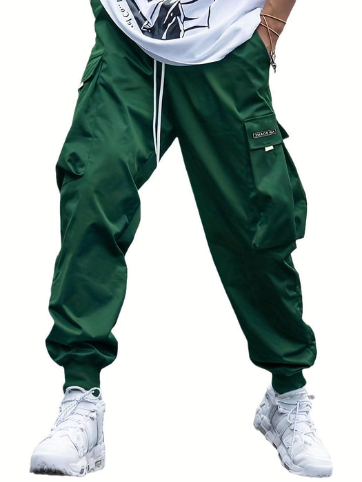 Men's Oversized Cargo Pants with Multi-Pockets