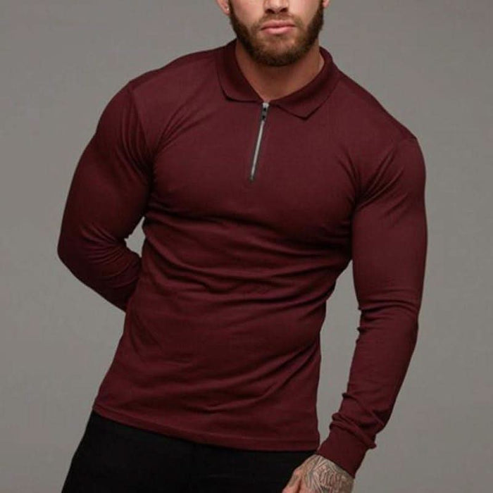 Men's Long Sleeve Polo Shirt