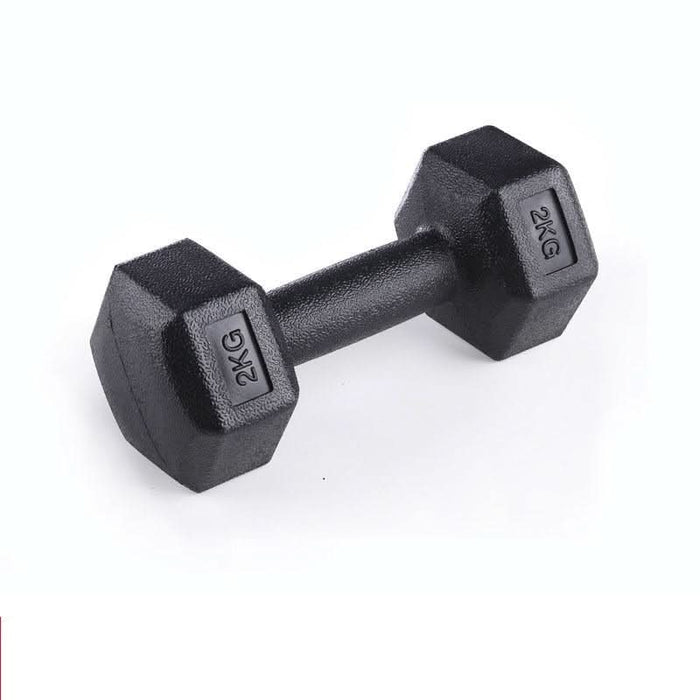 Rubberized Dumbbells for Arm Muscle Training