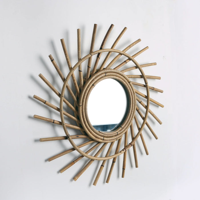 Wall-mounted Wicker Decorative MirrorWicker