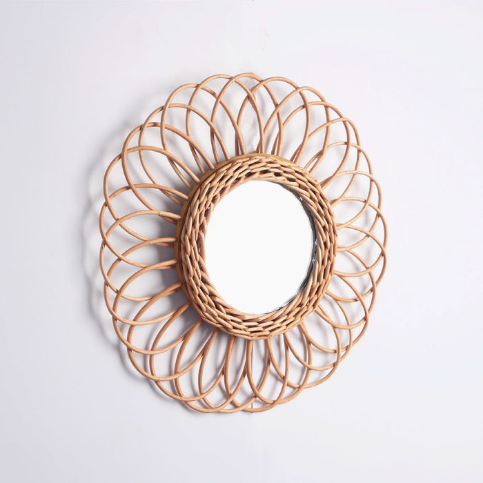 Wall-mounted Wicker Decorative MirrorWicker