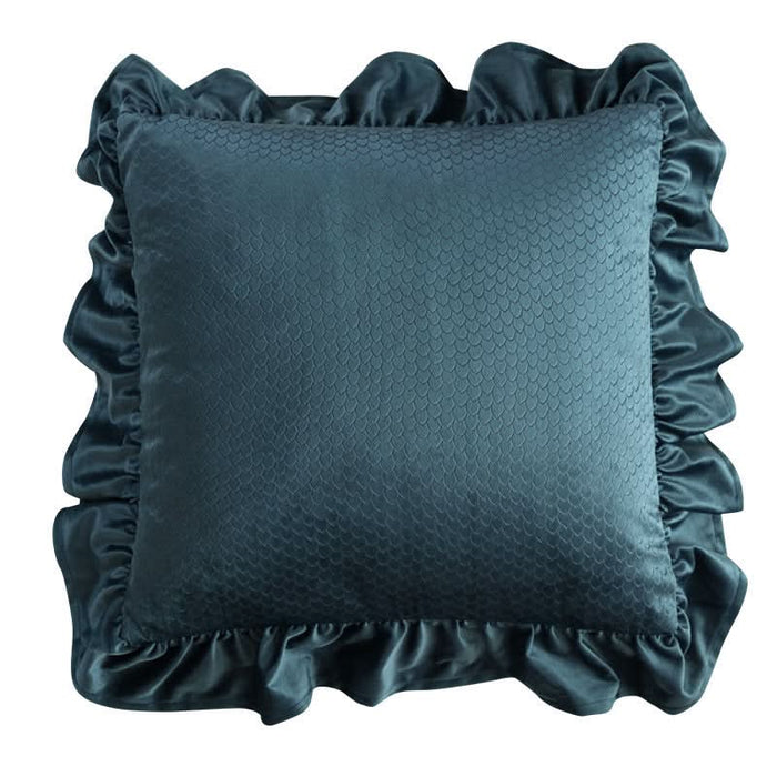 Jacquard Ruffle Cushion Cover