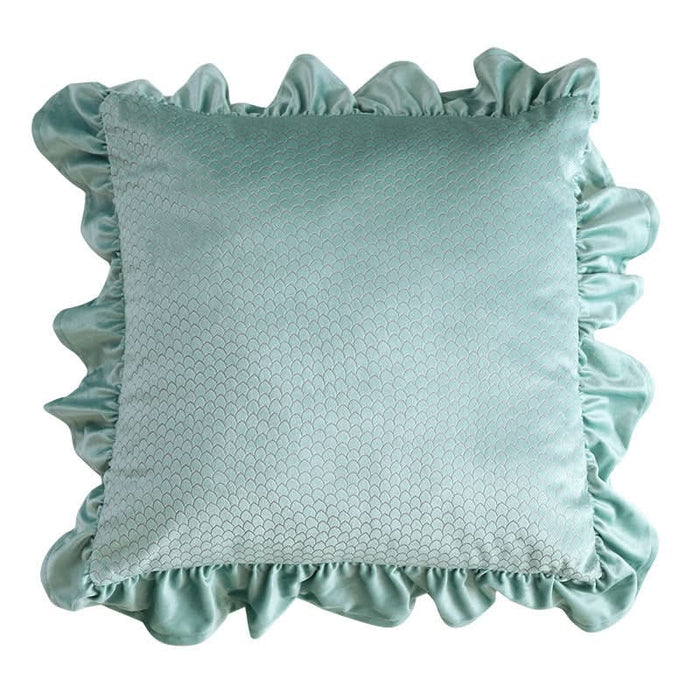 Jacquard Ruffle Cushion Cover