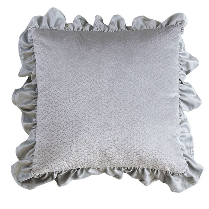 Jacquard Ruffle Cushion Cover