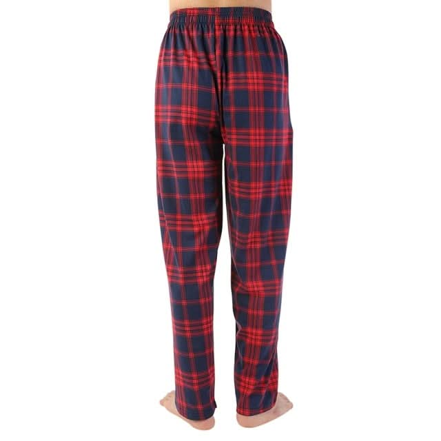 Men's Check Cotton Sleep Bottoms