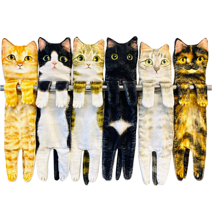 Cute Quick-drying Cat Hand Towel