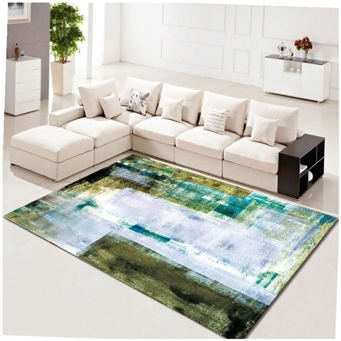 Abstract and Organic Living Room Carpet