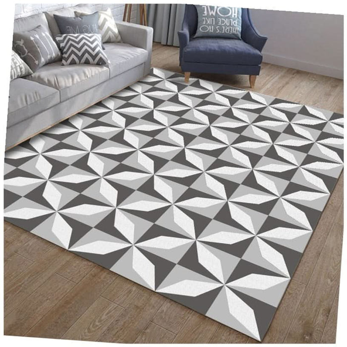 Abstract and Organic Living Room Carpet