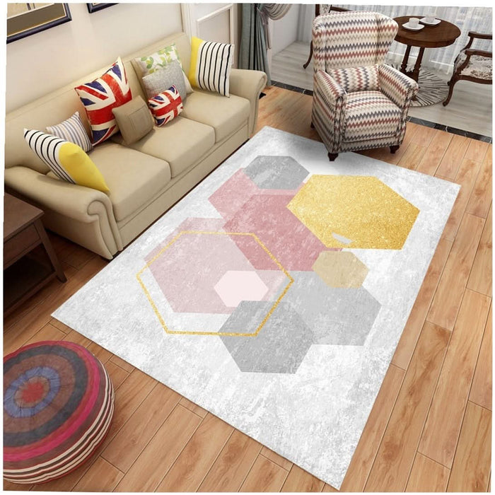 Abstract and Organic Living Room Carpet