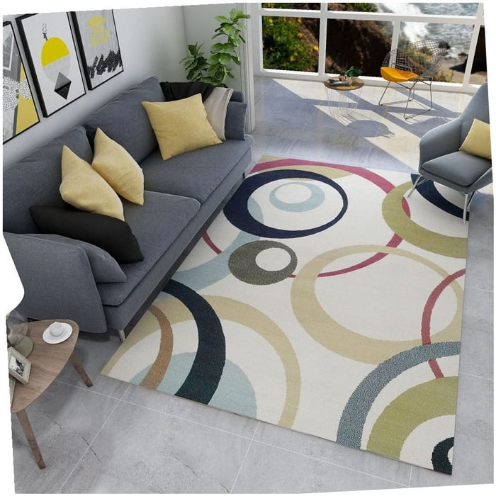 Abstract and Organic Living Room Carpet