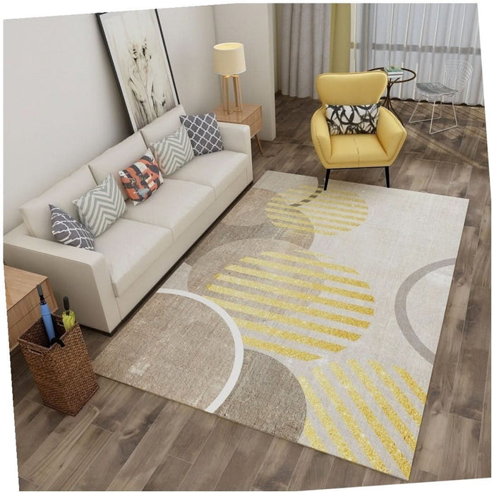 Abstract and Organic Living Room Carpet