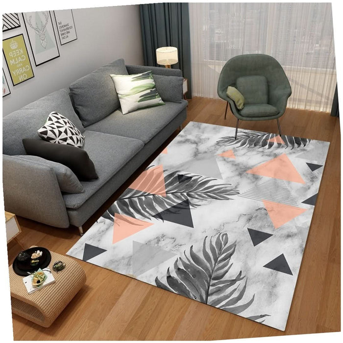 Abstract and Organic Living Room Carpet