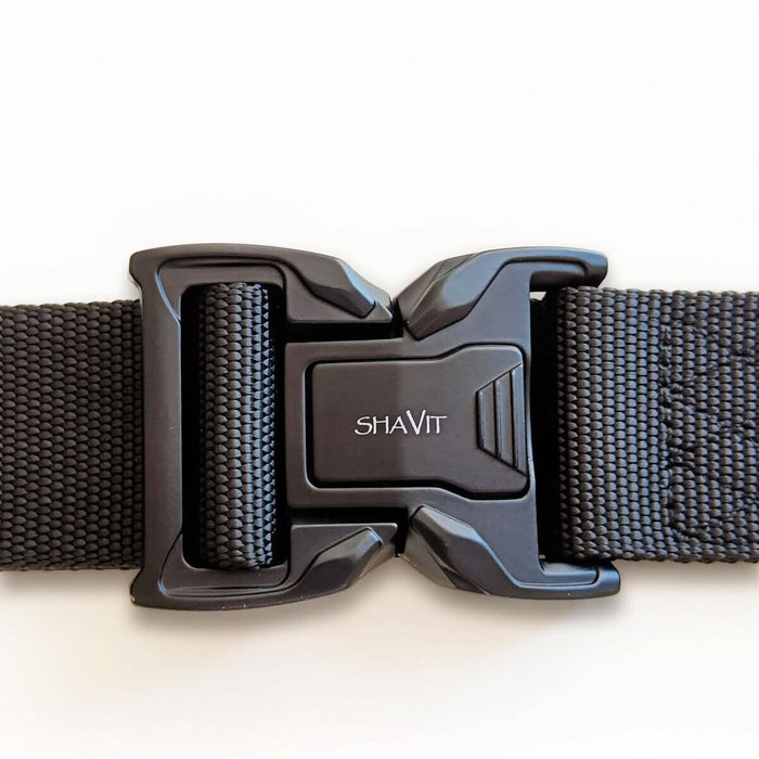 Men's Tactical Military Belt with Quick Release Button Buckle