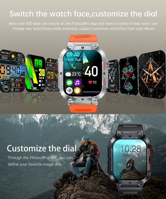 K57PRO Bluetooth Smartwatch with Call Function