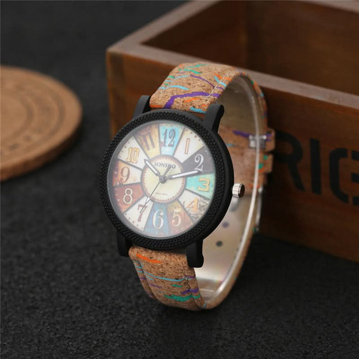 Casual Vintage Leather Quartz Wrist Watch for Women