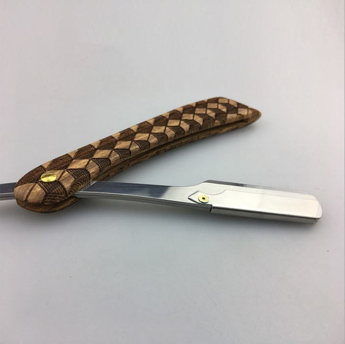 Rosewood razor, double-sided knife holder, razor