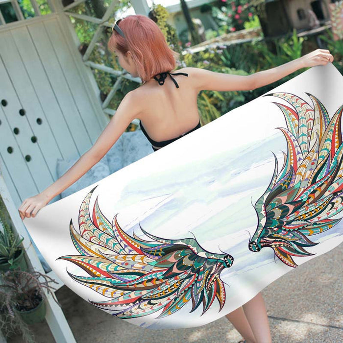 Wings Printed Towel (Beach Or Bath Towel)