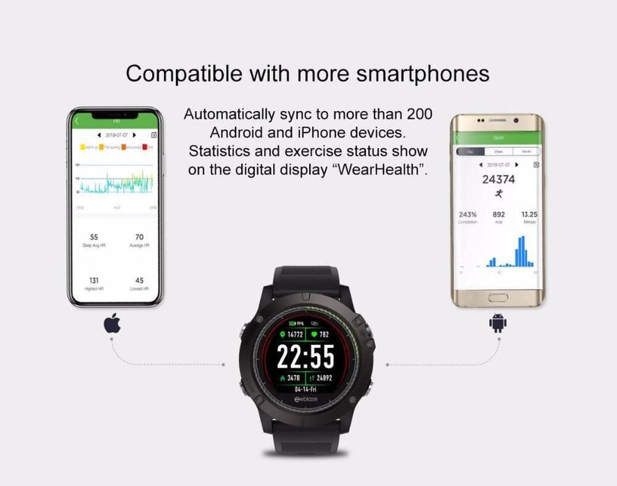 Tactical Smartwatch V3 with Heart Rate Monitor