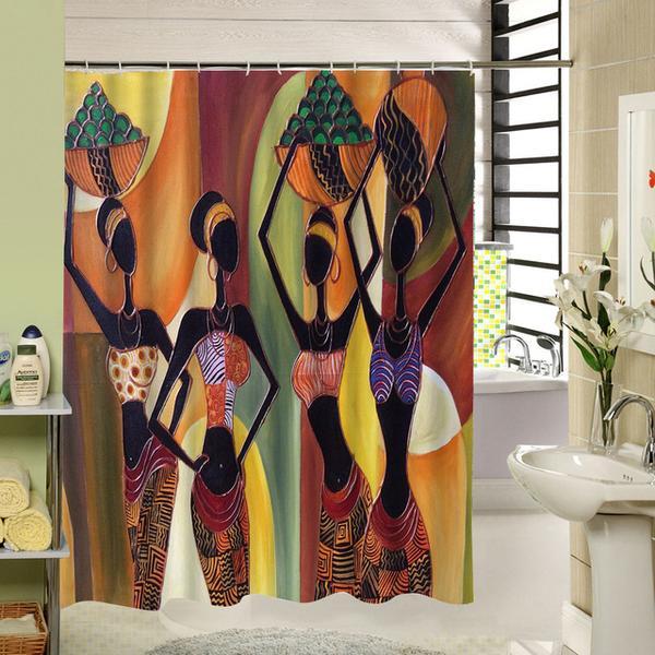 African Style Shower Curtain