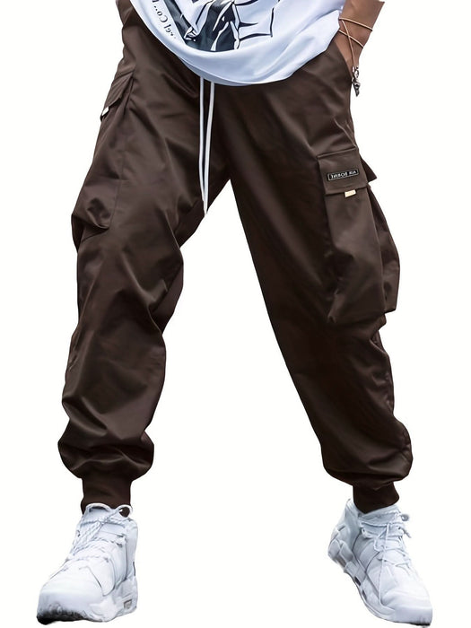 Men's Oversized Cargo Pants with Multi-Pockets