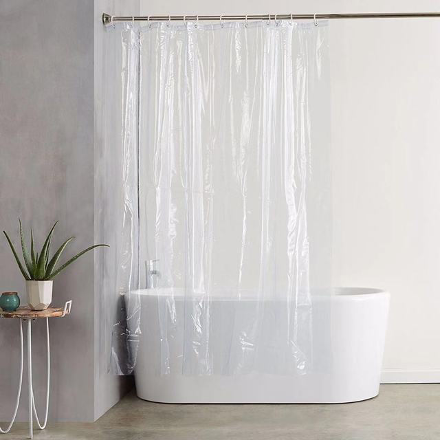 Clear Waterproof Shower Curtain