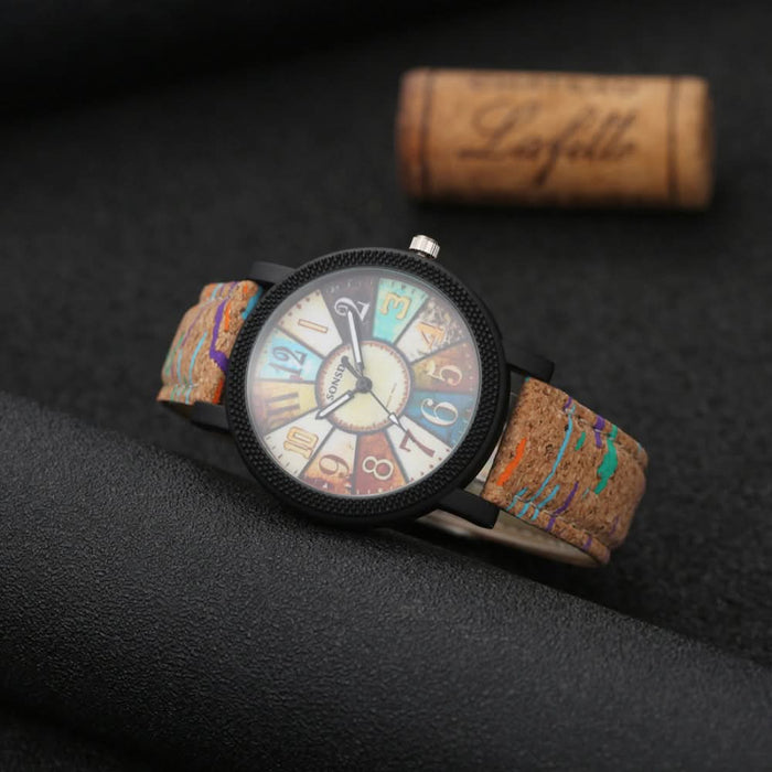 Casual Vintage Leather Quartz Wrist Watch for Women