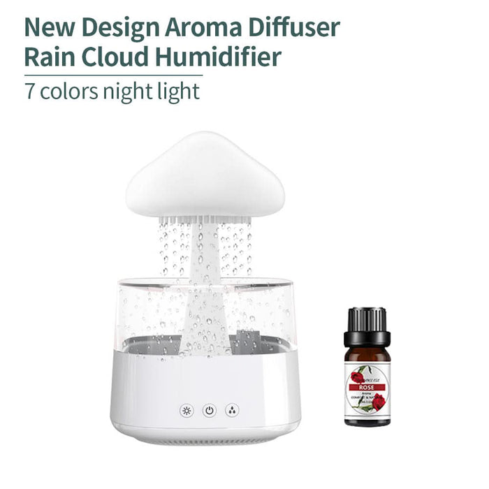 Rain Cloud Mushroom Humidifier - Water Drop Design