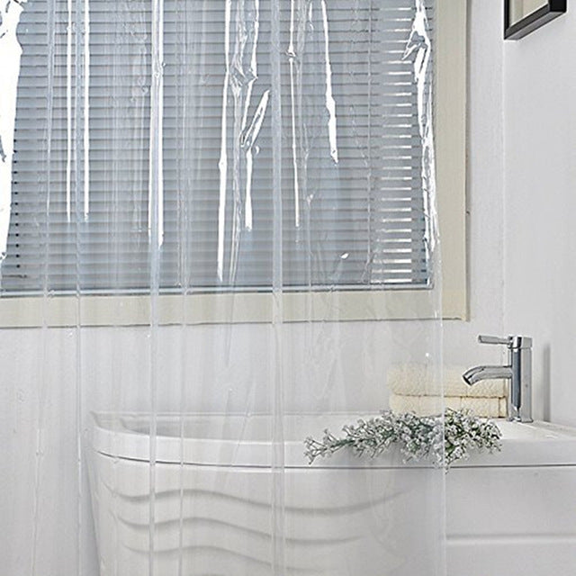 Clear Waterproof Shower Curtain