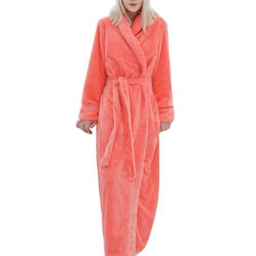 Men's and Women's Warm Fleece Winter Bath Robe