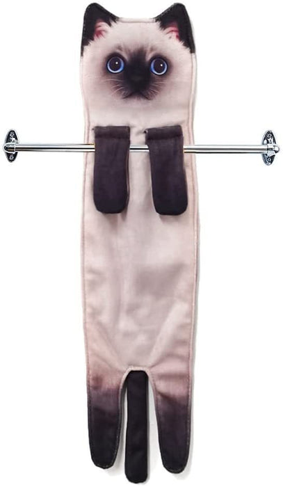 Cute Quick-drying Cat Hand Towel