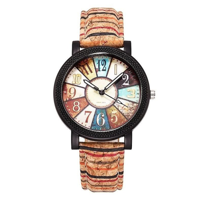 Casual Vintage Leather Quartz Wrist Watch for Women