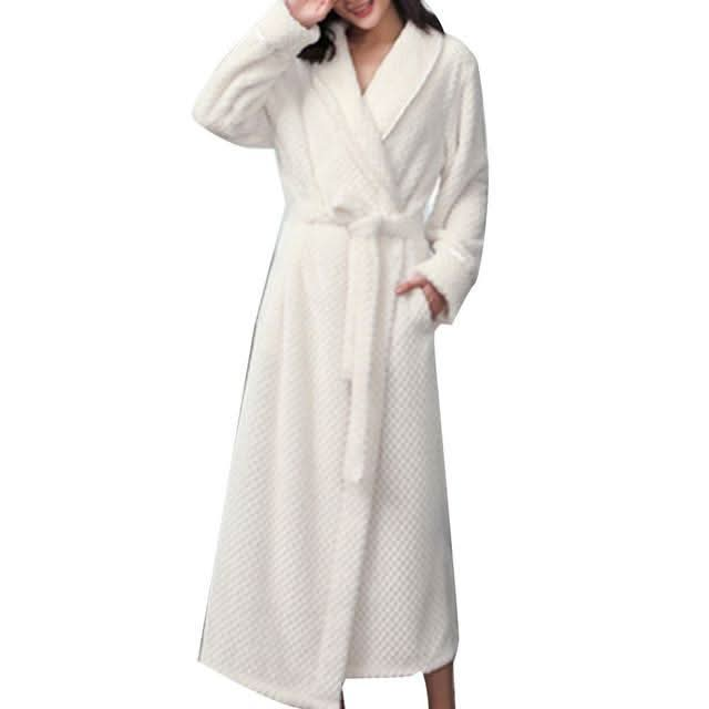 Men's and Women's Warm Fleece Winter Bath Robe