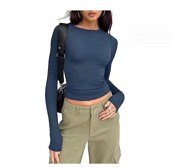 Women's Fashion Slim Fit Long-Sleeve Pullover Top