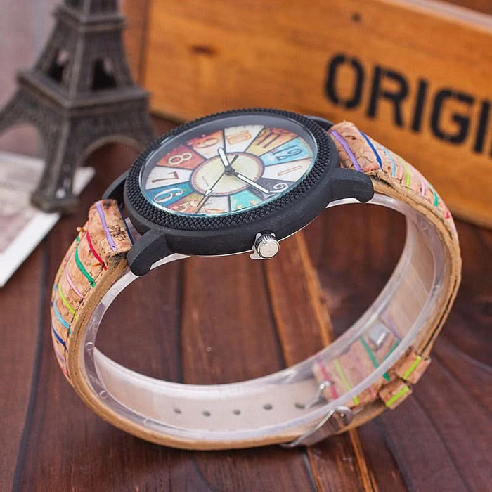 Casual Vintage Leather Quartz Wrist Watch for Women