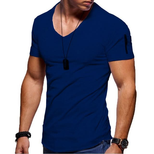 Men's Casual Short Sleeve Cotton T-Shirt