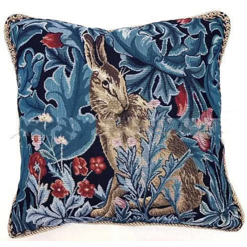 Art Cushion Hand Woven Flower Jacquard Cushion