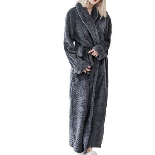 Men's and Women's Warm Fleece Winter Bath Robe