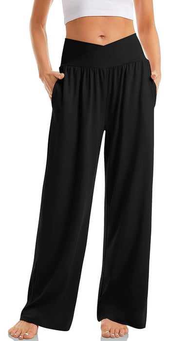 Women's Cross-Waist Loose Yoga and Sports Pants