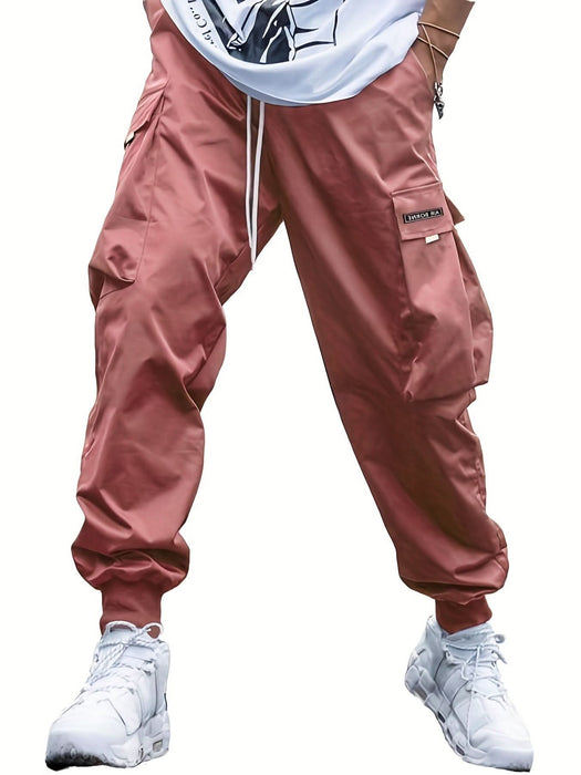 Men's Oversized Cargo Pants with Multi-Pockets