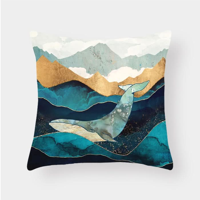 Landscape Lumbar Cushion Cover