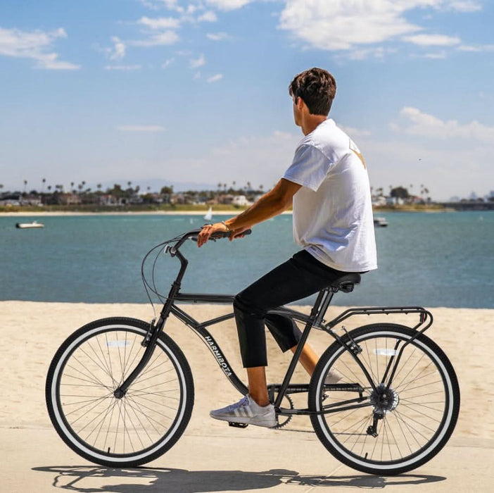 Multifunctional 26-Inch 7-Speed Bike with Steel Frame | Unisex Beach Bike