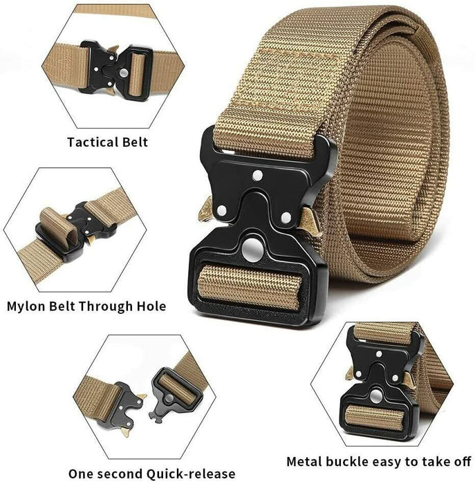 Premium Men's Casual Military Tactical Nylon Belt