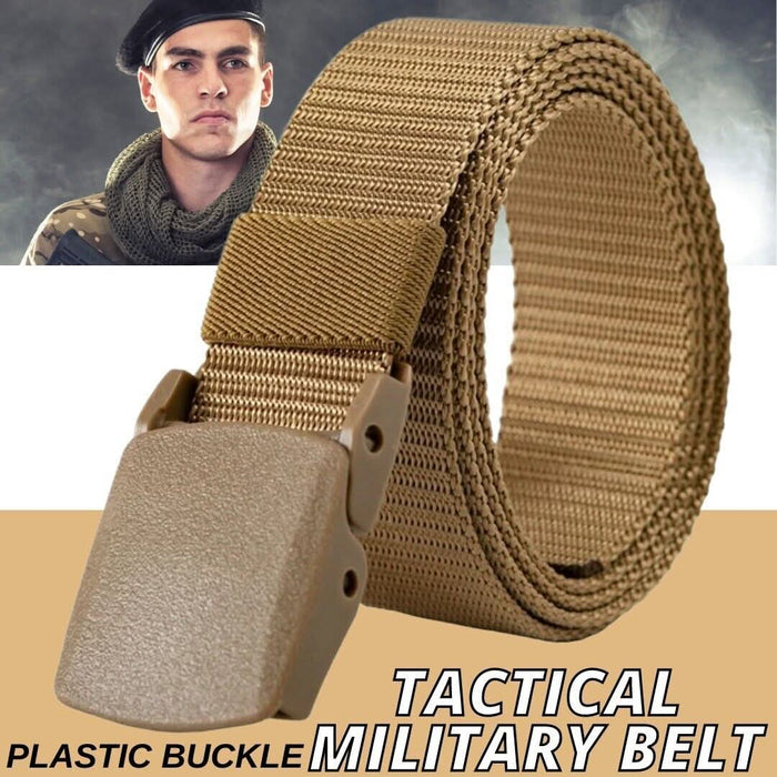 Men's Adjustable Military Tactical Nylon Canvas Belt