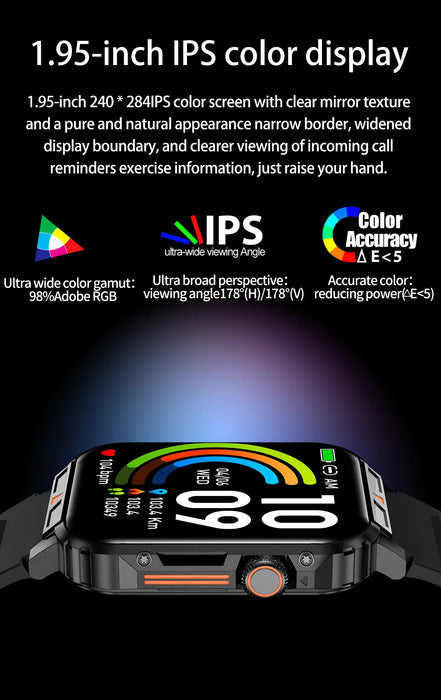 Sports Smartwatch Fitness Tracker with Call Answering