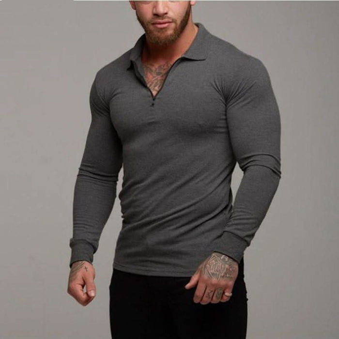 Men's Long Sleeve Polo Shirt