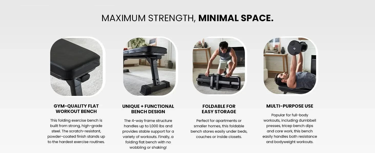 Finer Form Foldable Flat Bench