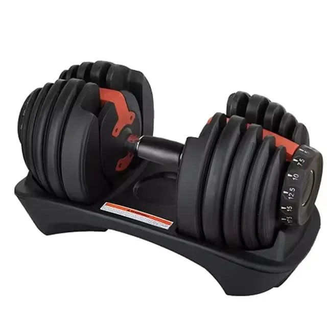 24KG Adjustable Automatic Dumbbell Set for Home Gym Fitness