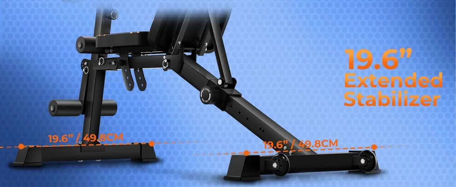 Adjustable Weight Bench with Preacher Curl Pad and Roman Chair for Home Gym Workouts