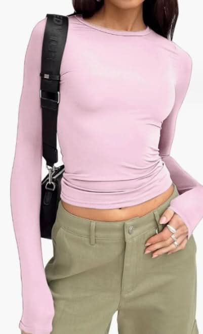 Women's Fashion Slim Fit Long-Sleeve Pullover Top