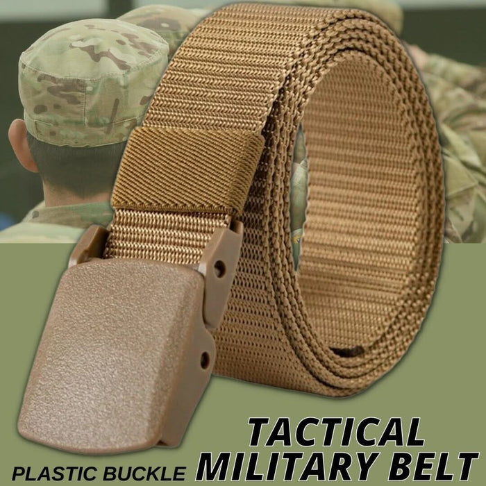 Men's Adjustable Military Tactical Nylon Canvas Belt